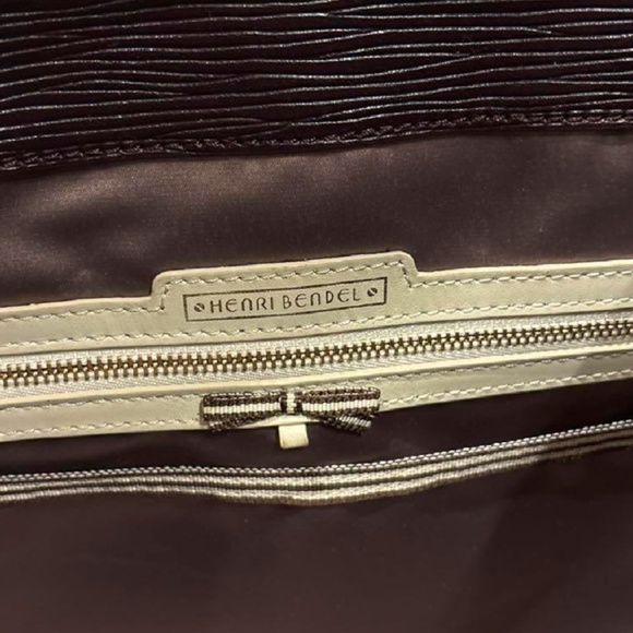 Henri Bendel West 57th Large Satchel in Eggplant Epi Leather - Picture 6 of 17